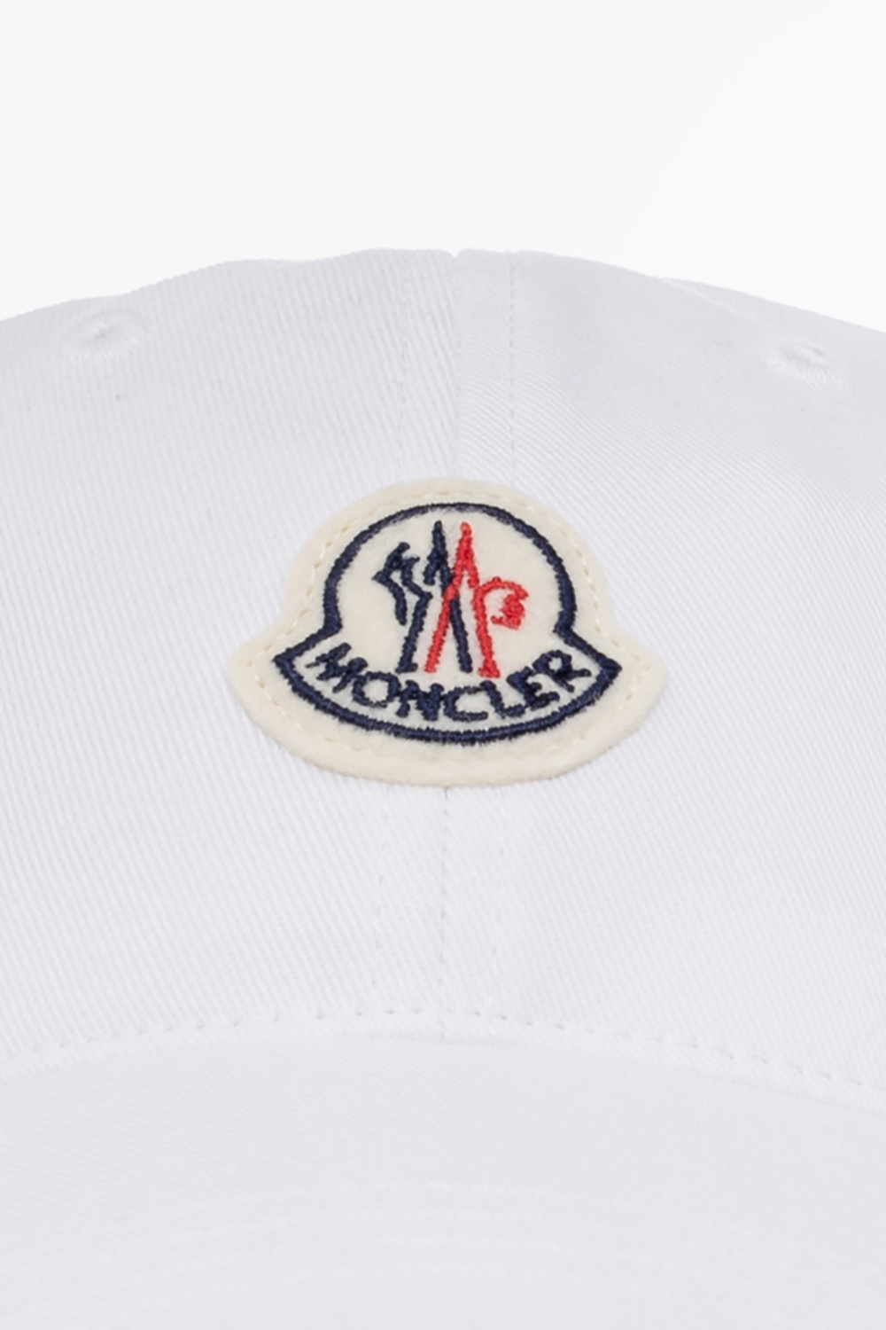 Moncler ホワイトキャップ MONCLER ホワイトキャップ ストライプ付き - メルカリ